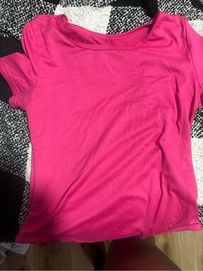 Classic Women's Crewneck Tee - Hot Pink